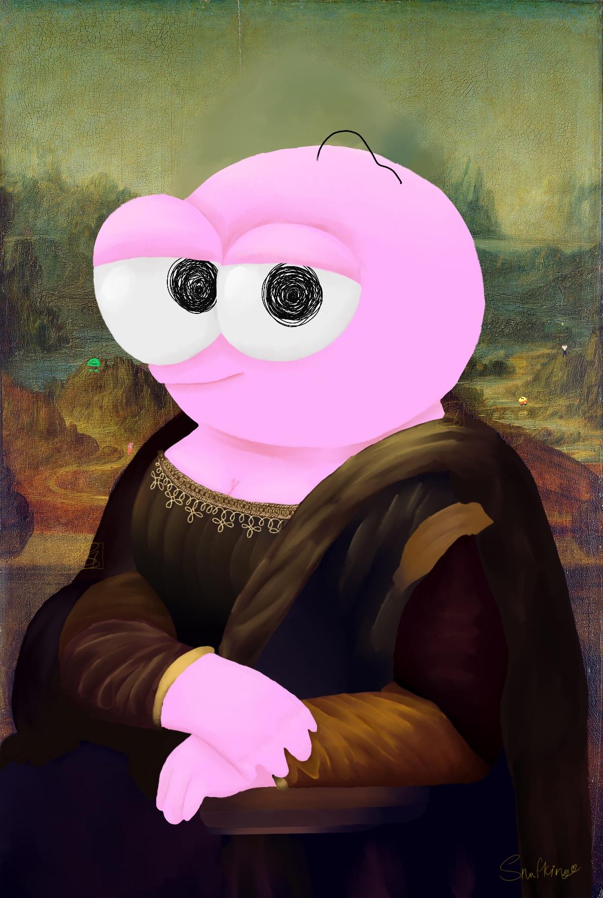 Pim as Mona Lisa artwork